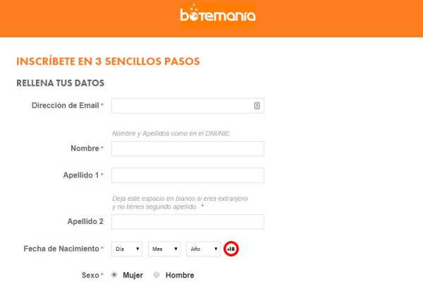 Botemanía registro