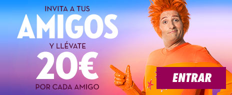Consigue 20 euros por cada amigo que se registre